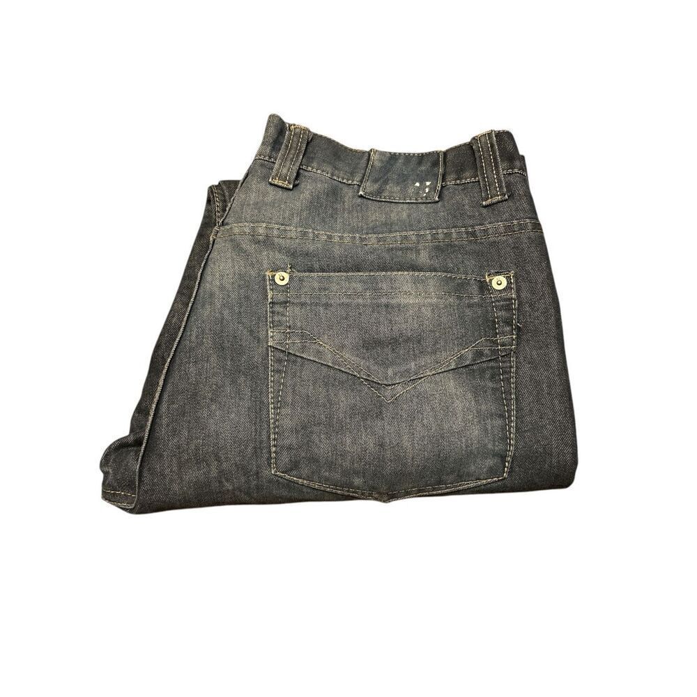 Alexander Julian Jeans Mens 36x30 Colours Blue Distressed Cotton Polyester Blend - Picture 3 of 7